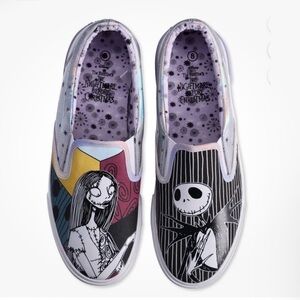 NWT! Disney’s Nightmare Before Christmas Slip On Shoes Sneakers -Jack And Sally